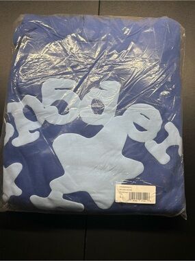 Blue spider hoodie size L